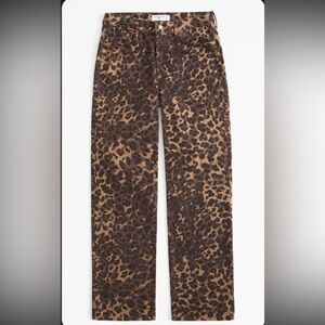 Abercrombie & Fitch Low Rise Baggy Cheetah/ Leopard jeans